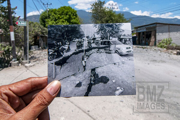 Jalan Padanjakaya, Kelurahan Pengawu, Palu, Sulawesi Tengah, Kamis (26/9/2019). Jalan tersebut kini telah diperbaiki kembali. bmzIMAGES/Basri Marzuki