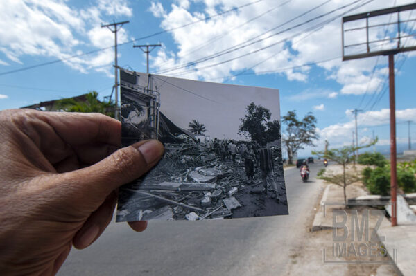 Jalan Dr Suharso setelah terjangan tsunami di Kelurahan Besusu, Palu, Sulawesi Tengah, Kamis (26/9/2019). Jalan tersebut telah dibersihkan dan kini dilalui kembali. bmzIMAGES/Basri Marzuki