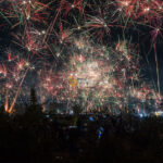 Residents watch fireworks being shot into the air during the change of year from 2024 to 2025 in Palu, Central Sulawesi, Indonesia on January 1, 2025. Most residents hope that 2025 will be better than 2024. (bmzIMAGES/Basri Marzuki)